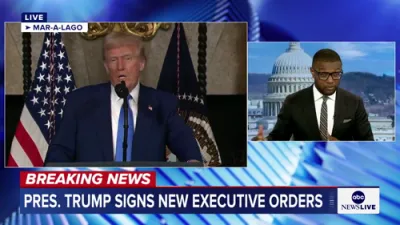 News Update: The president was leaning quite heavily into the idea that Elon Musk is just an employee.