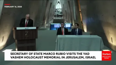 Secretary of state Marco Rubio Honors Holocaust Victims during Visit to the Yad Vashem Memorial Site