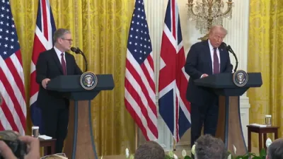 Trump Teases 'Great Trade Agreement' with UK During Starmer Meeting