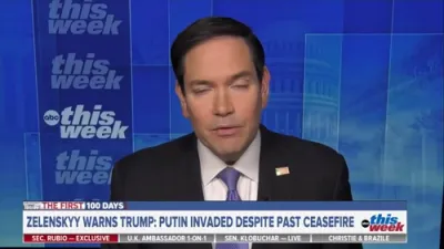 Marco Rubio: Putin Won't Win Peace Prize, But Negotiations Are Key to Ending Ukraine War