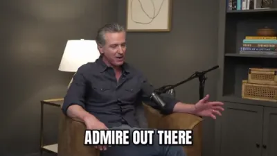 Gavin Newsom Nods as Charlie Kirk Criticizes Democrats
