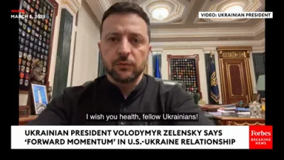 BREAKING: Zelensky Says U.S.-Ukraine Ties Are Improving