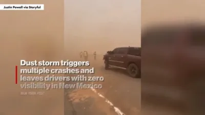Massive Dust Storm in New Mexico Causes Multiple Crashes