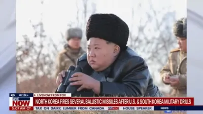 North Korea fires several ballistic missiles after US and South Korea began military drills