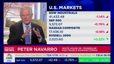Sec. Peter Navarro: 'Tariffs Equal Tax Cuts' as White House Unleashes '3D' War