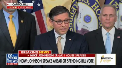 Speaker Johnson: Democrats Planning Government Shutdown While GOP Works to Keep It Open