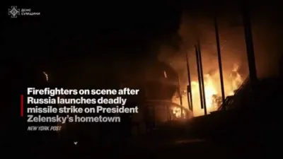 Russia Strikes Zelensky's Hometown with Missiles Despite Ukraine Ceasefire Agreement