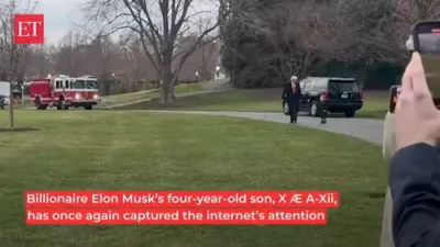 Viral Moment: Trump Bonds with Elon Musk's Son 'X' &ndash; Netizens Dubs Him 'Grandpa Trump'