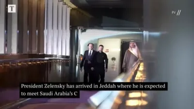 Zelensky Lands in Saudi Arabia Ahead of Crucial US Talks