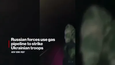 Russians caught after sneaking through 9-mile gas pipeline to ambush Ukraine troops