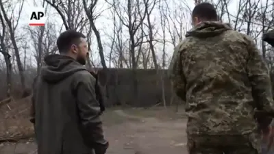 President Zelenskyy Visits Kharkiv Frontline Amid Intense Fighting