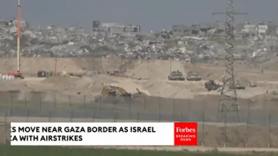 Israeli Tanks Move Near Border After Israel Strikes Gaza