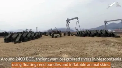 US Soldiers Construct Massive Land Bridge in Minutes