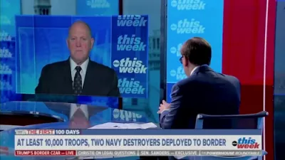 Tom Homan Vows Total Operational Control on Border Crossing Where the Numbers are WAY Down. 