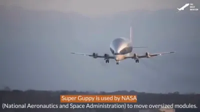 NASA's Super Guppy Used to Move Oversized Modules.