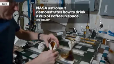 NASA Astronaut Shows How to Sip Coffee in Zero Gravity
