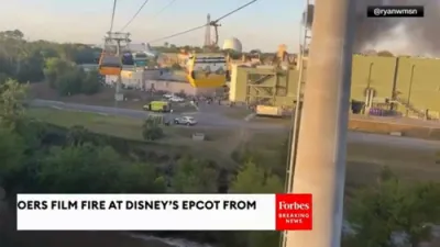 EPCOT Fire Sends Thick Smoke Over Disney Park