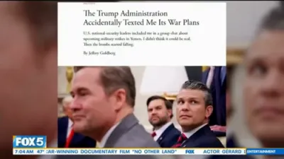 Trump Officials War Plans Leak After Accidental Text to Group Chat.