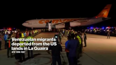 Deported Migrants Grin as They Land in Venezuela and some Suspected Tren de Aragua Gang Members are Among Them