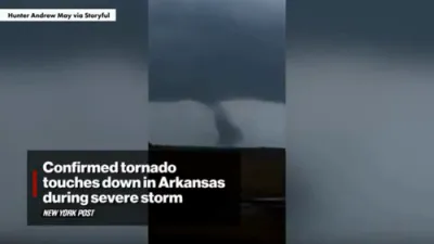 Tornado Confirmed on Ground in Arkansas