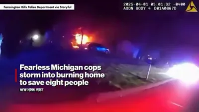 Michigan Heroes: Cops Rush Into Burning Home and Save 8 Lives.