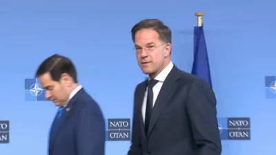 Secretary State Marco Rubio Hold Key Talks with NATO Chief Mark Rutte in Brussels