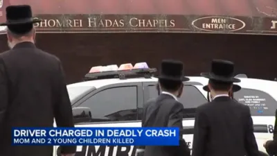 Jewish Community Mourns after driver kills Mother 2 kids Walking home from Shul