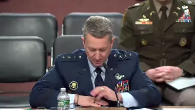 Air Force Lt. Gen. Dan &ldquo;Razin" Caine delivers remarks before the Senate Armed Services Committee on his nomination for Chairman of the Joint Chiefs of Staff