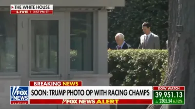 President Trump Welcomes Racing Champs and Answer Press Questions
