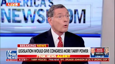 Senator Barrasso Backs Trump Tariffs as US Deserve Fair Shot Against Other Countries