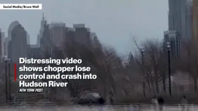 Disturbing Footage Captures Final Moments Before Helicopter Crashes Into Hudson River.
