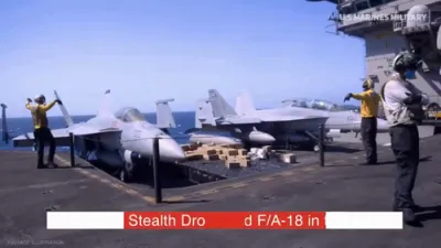 U.S. Navy's Mystery Drone Spotted on Carrier While Houthis is on Edge in Red Sea.