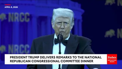 Trump Praises Tariff Policy at Major GOP Event: 'We're Making A Fortune With Tariffs'