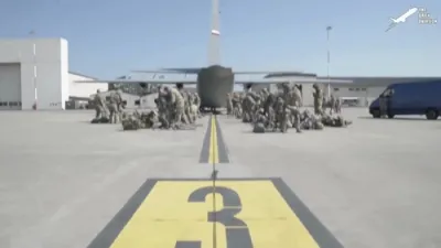 U.S. Air Force Unleashes Massive Paratrooper Drop in Training Drill