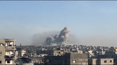 Heavy Smoke Seen Over Northern Gaza Skies