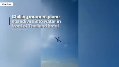 Horror in Thailand as Plane Nosedives into Sea Near Crowded Hotel.