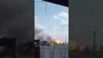 Ukrainian Drone Strike Destroys Russian Arms Depot Near Moscow.