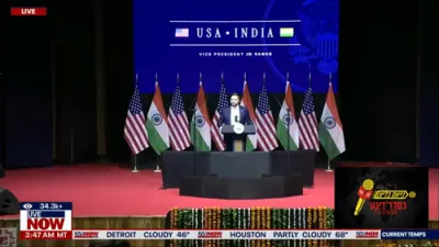 VP JD Vance Praises Stronger US-India Ties in Key Economic Speech.