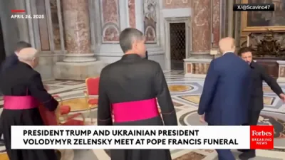 President Trump and President Zelensky Meet in Rome.