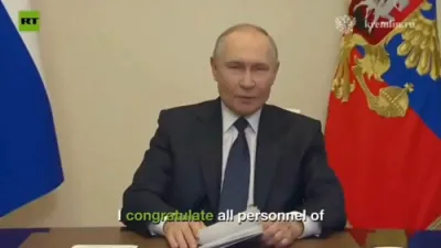Russian President Putin announced that Russia has fully retaken the Kursk region from Ukrainian forces.