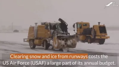 US Air Force Lands Aircraft on Compacted Snow and Icy Runways.