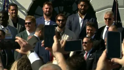 President Trump Welcomes Super Bowl Champions Eagles to White House.