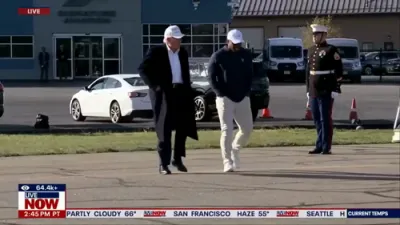 President Trump Takes Reporters' Questions Before Air Force One Departure