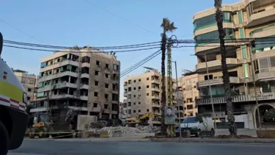 Images Capture Israeli Strike Hitting Beirut's Southern Suburbs