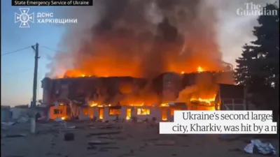 Russia Launches Deadly Drone Barrage on Kharkiv, Injuring 46 in Nighttime Attack.