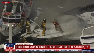 Firefighters Respond to Deadly Boat Explosion in Texas City