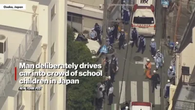 Man Arrested in Japan for Deliberately Driving into Group of Young Schoolchildren.