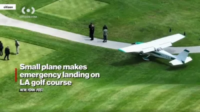 Private Plane Crash Lands on Iconic LA Golf Course.