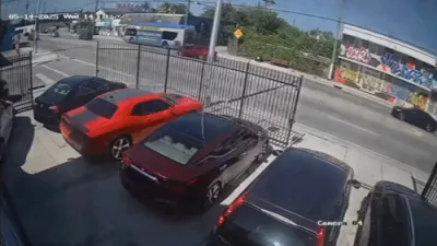 Collapsing Building Crashes Onto Street.