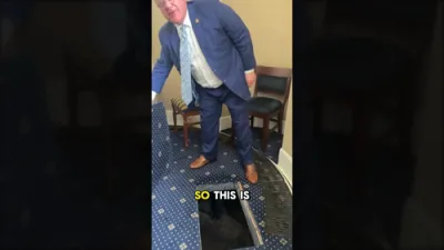 Secret Tunnel Under Lincoln Room Floorboard Revealed Inside U.S. Capitol.